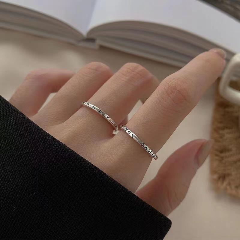 Female Niche Design Combination Sweet Cool Simple Ring