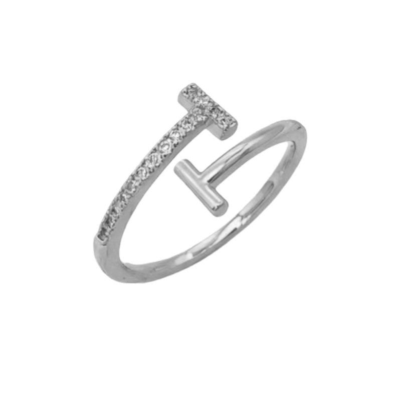 Women's Double Opening Zircon High-grade Cold Style Rings
