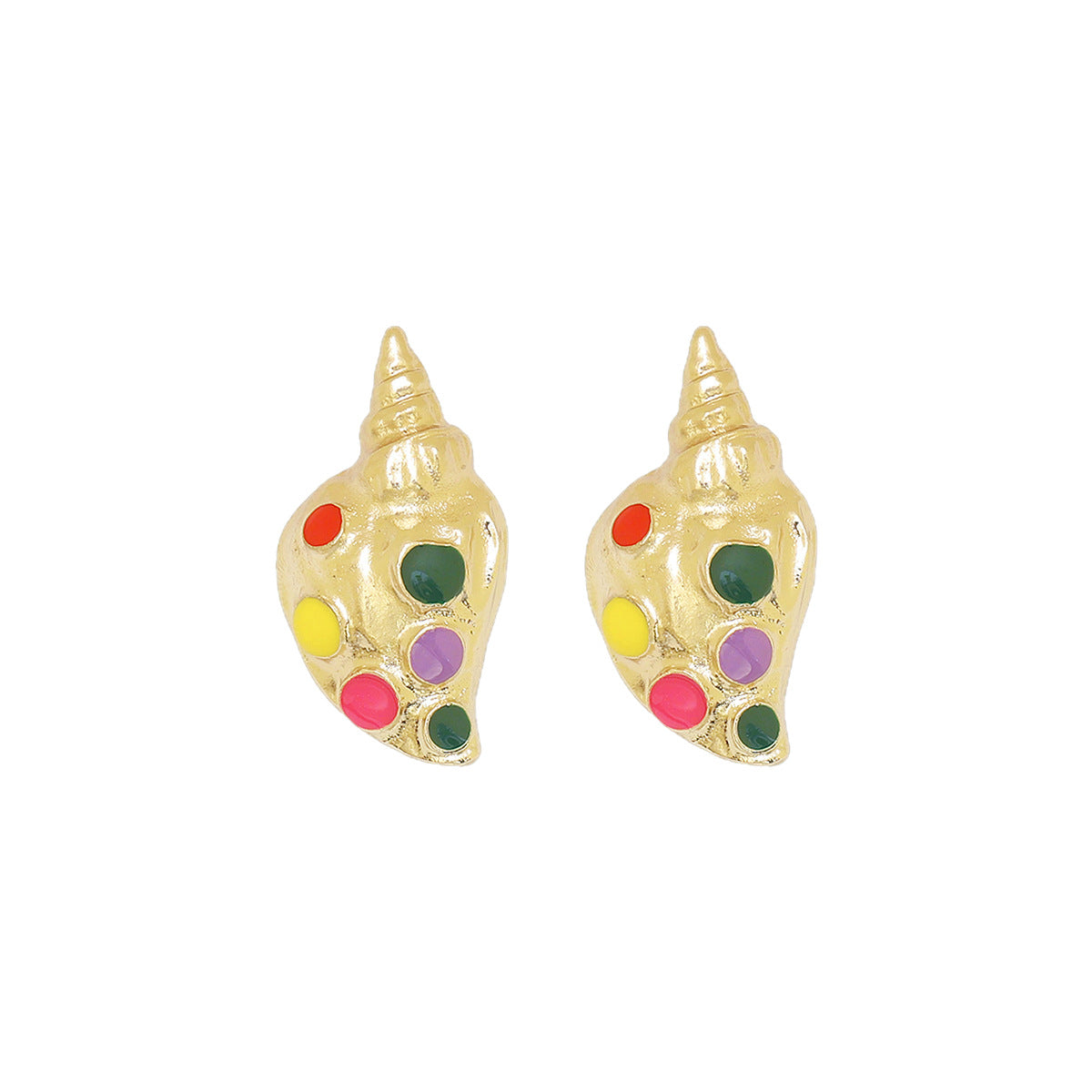Conch Small Fish Personality Trend Ocean Earrings