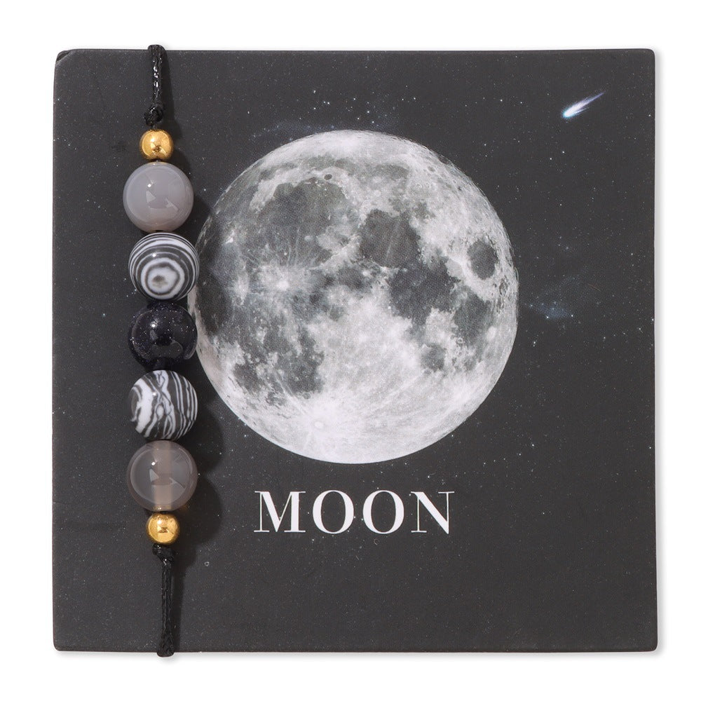 Women's & Men's Stone Beaded Card Universal Star River Bracelets