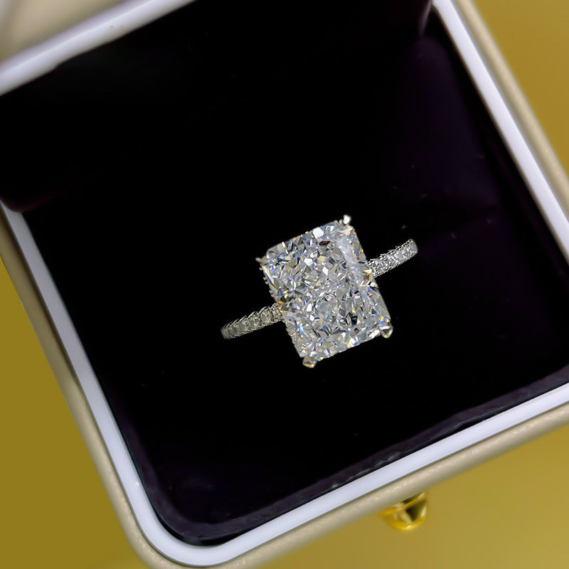 Women's Affordable Luxury Style Colored Gems Sterling Sier Rings