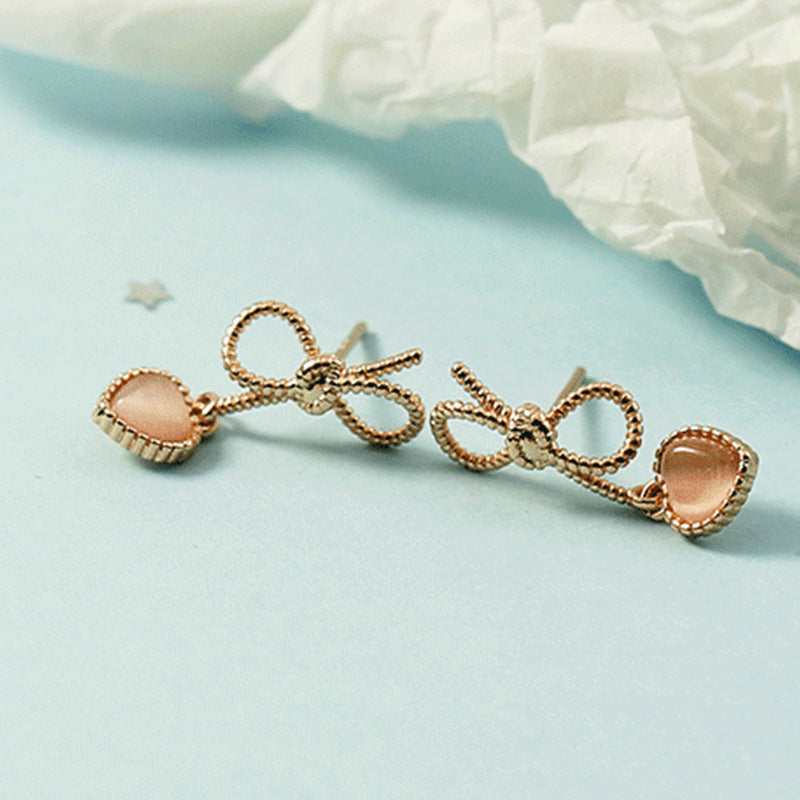 Women's Heart Slimming Simple Small Temperamental Personalized Earrings