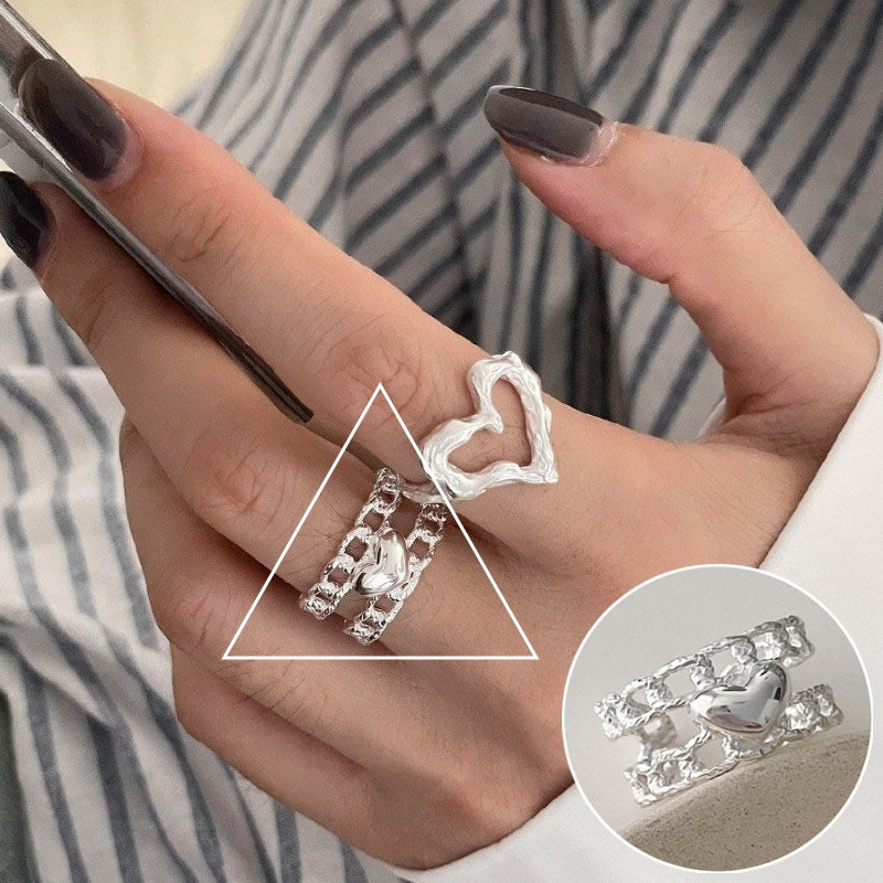 Women's Style Temperament Water Drop Retro Stylish Rings