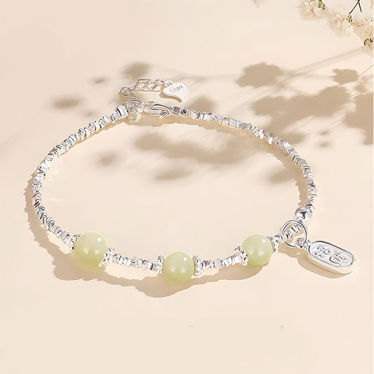 Sier Female Summer Light Luxury Minority Ancient Bracelet