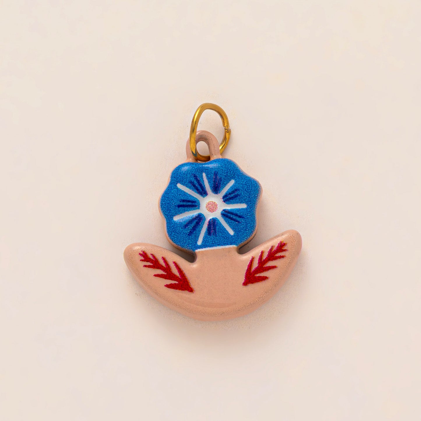 Women's Stainless Steel Bird Flower Parts Vacuum Plating Gold Pendants