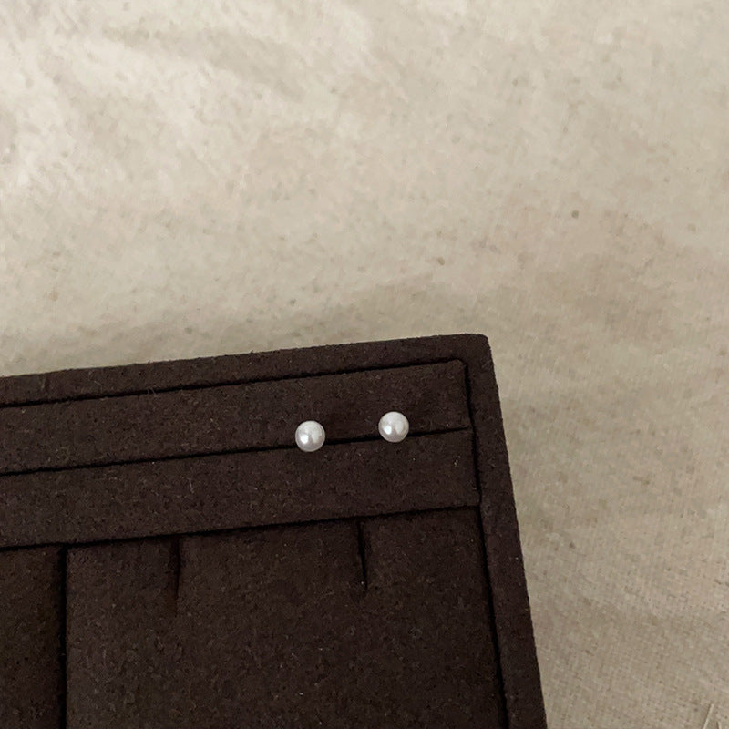 Women's Commute Before Sleep Minimalist Pearl For Simple Personalized Stud Earrings