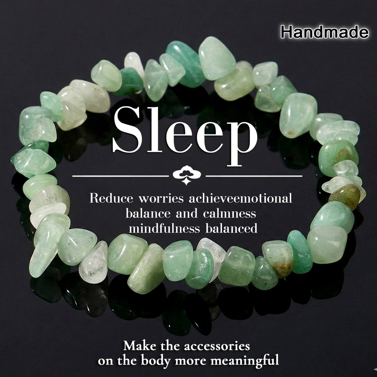 Multicolor Natural Stone Irregular Design Daily Bracelet