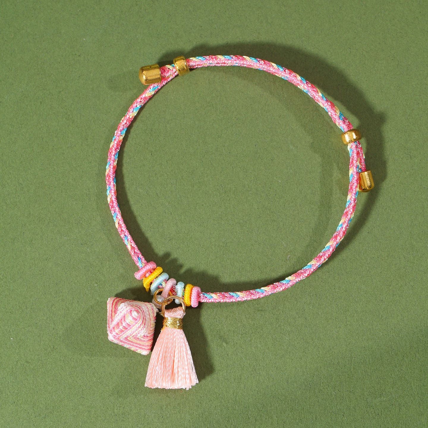 Festival Colorful Rope Ethnic Style Hand-woven Adult Small Sachet Carrying Bracelet