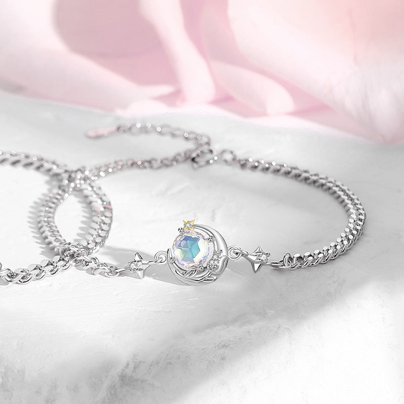 Women's & Men's Couple Niche High Sense Star Moon Valentine's Bracelets