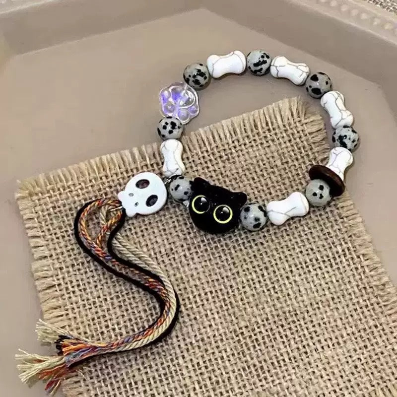 Wooden Beaded Lotus Chinese Zen Niche Vintage Bracelets