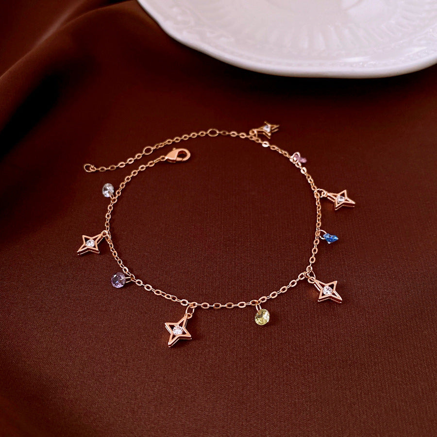 Zircon Twist Twisted Adjustable Simple Fashion Temperament Personalized Bracelet