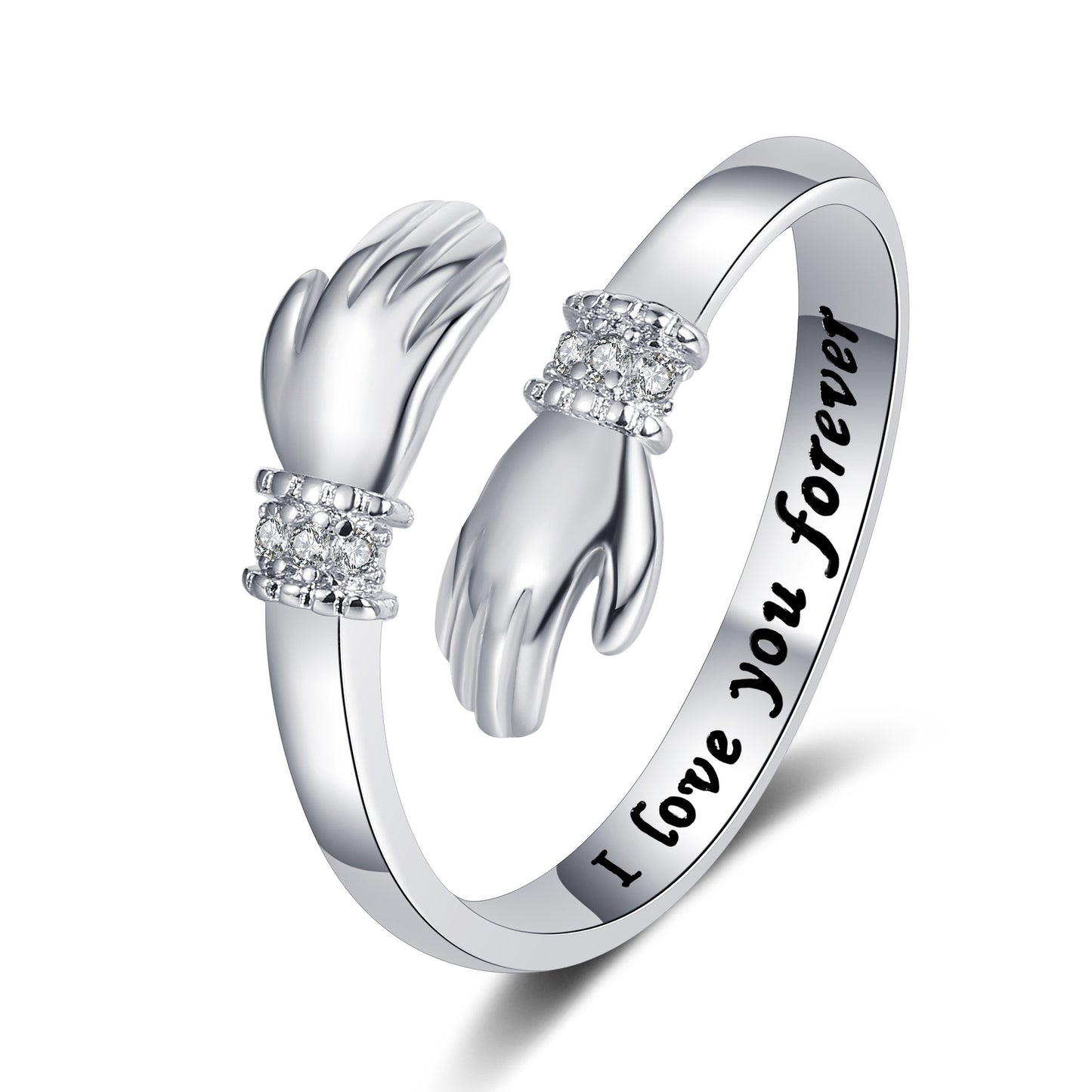 Opening Adjustable Lettering Hug You Card To Give Mom Mother's Rings