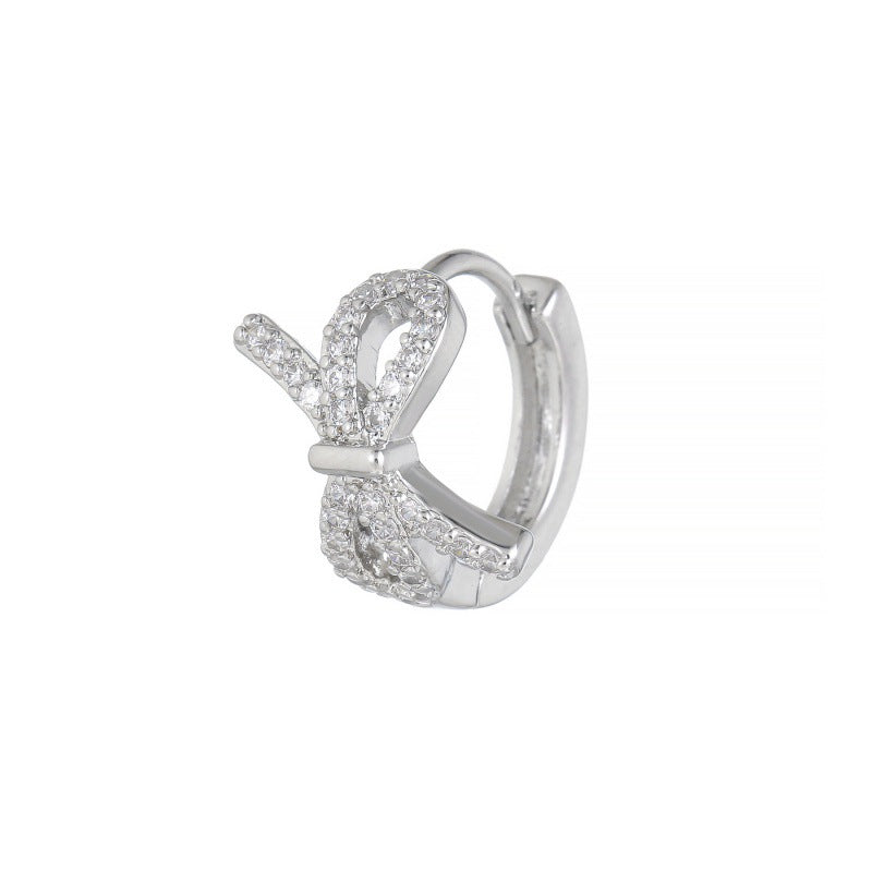 Micro Inlaid Zircon Clip Female Creative Rings