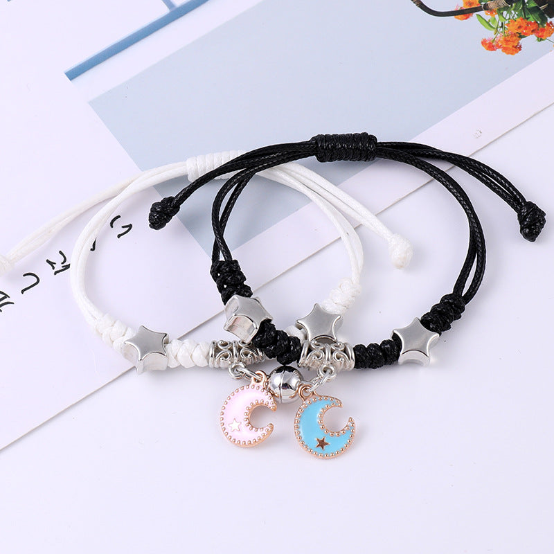 Matching Pair Korean Style Simple Magnet Strand Girlfriends Gift For Bracelets