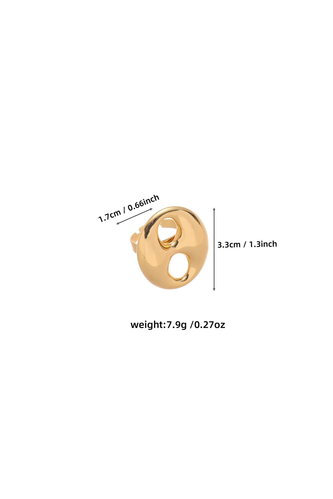 Stainless Steel Geometric Heart Shape Ear Niche Design Light Ring