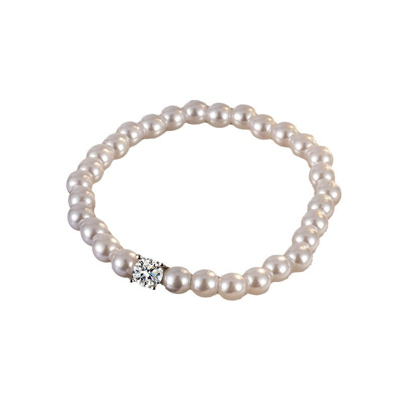 Zircon Pearl Female Design French Gentle Bracelets