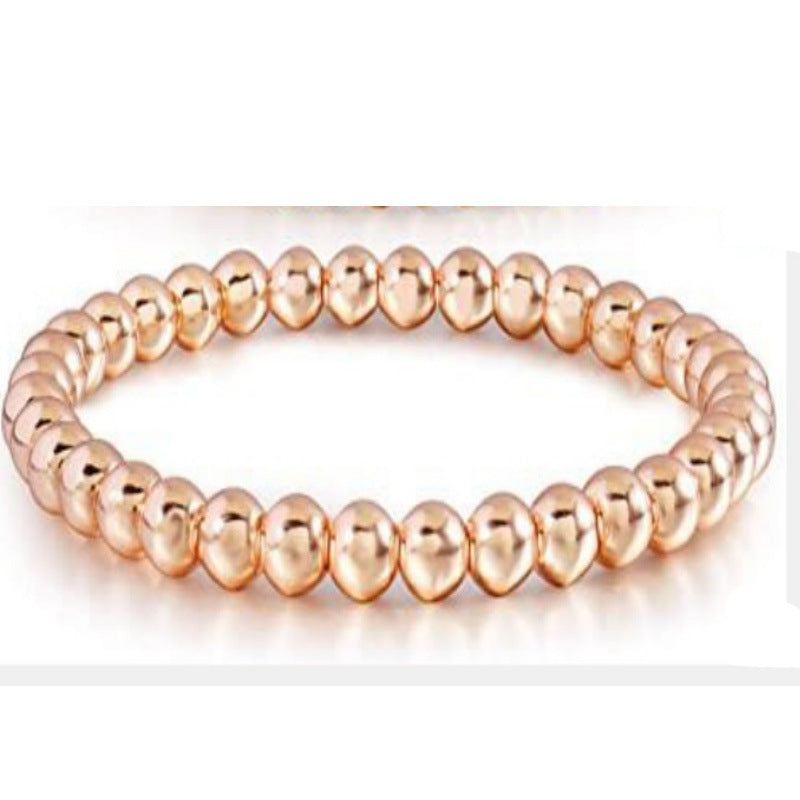 Women's Copper Golden Balls Chain Beach Style Bracelets