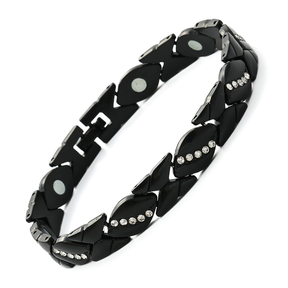 Women's Magnet High-grade Bronze Leaf Brushed Creative Bracelet