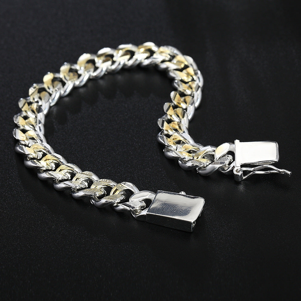Fashion Sier Plated Color Separation Popular Bracelets