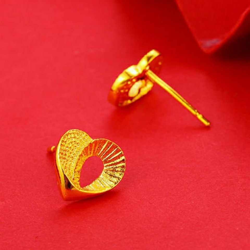 Women's Vietnam Placer Gold Rose Imitation Flower Love Rings
