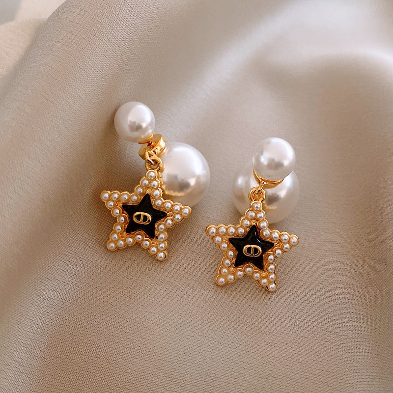 Women's Sier Needle Zircon Spiral Texture Retro Pendants