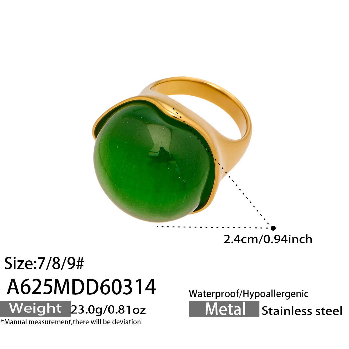 Simple Elegant Oval Opal Light Luxury Fashion Personalized Bracelets