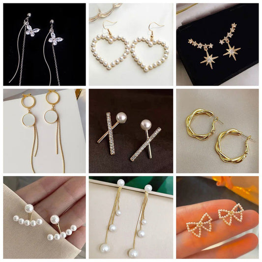 Trendy Female Exaggerated Temperamental Light Luxury Earrings