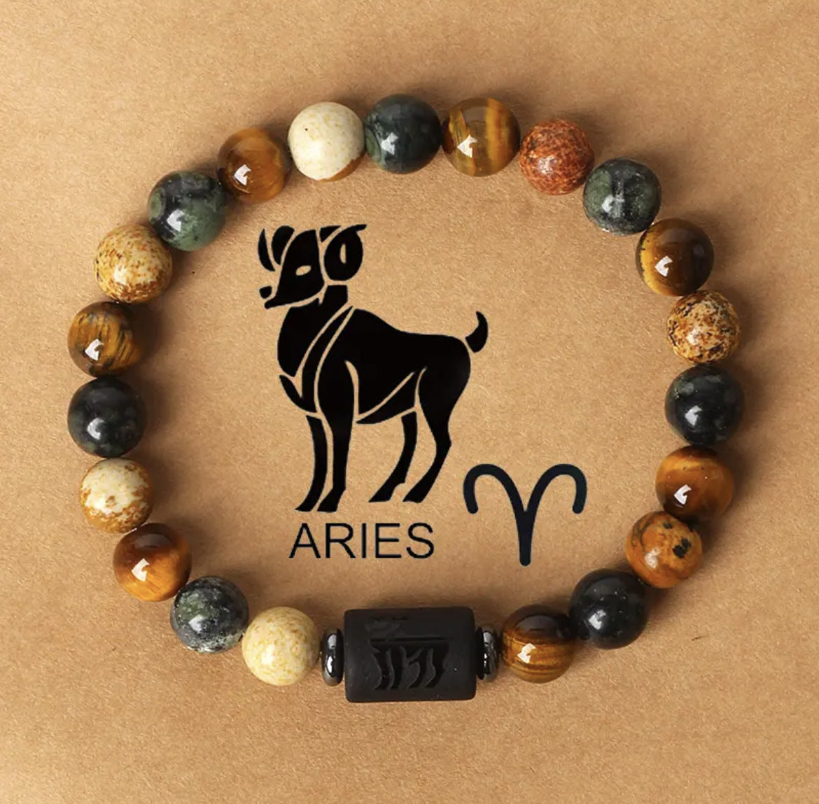 Planets Twee Constellations Natural Stone Blue Black Bracelet