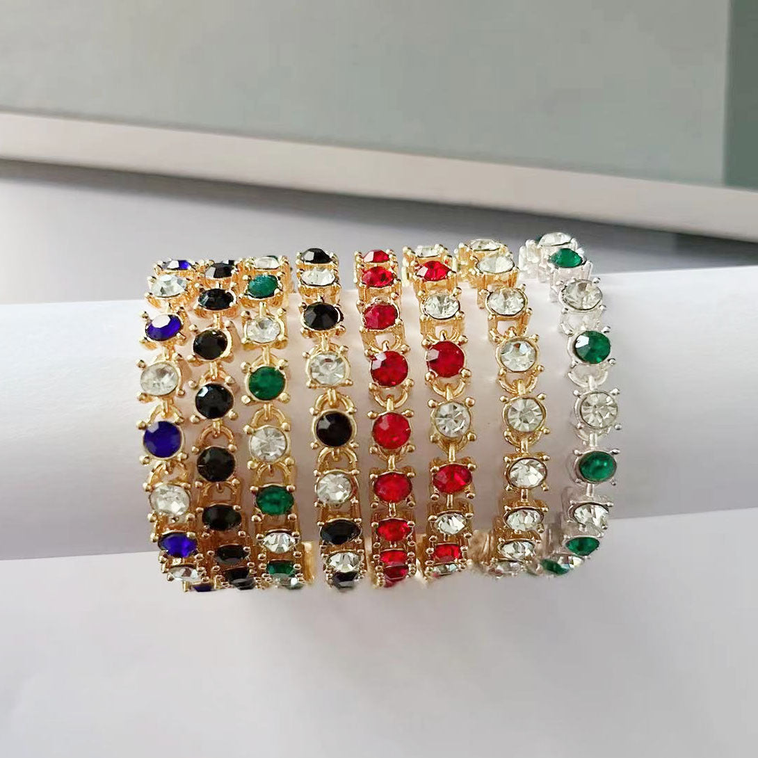 Women's Style Simple Color Diamond Light Luxury Bracelet
