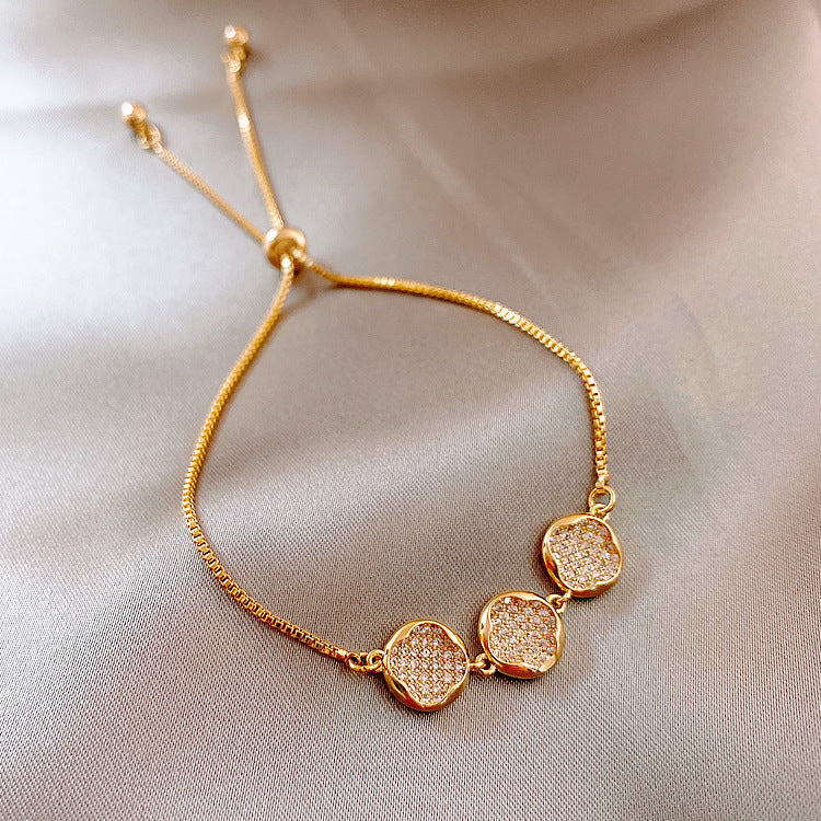 Vintage Pearl Female Style Design Simple Cold Bracelet