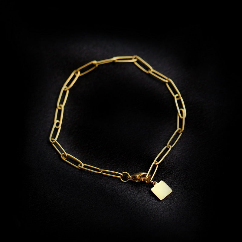 Women's Commuter Titanium Steel Light Luxury Couple Bracelets