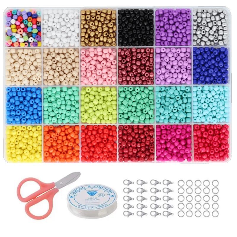 Beads Micro Glass Bead Solid Color Scattered Jewelry Accessories