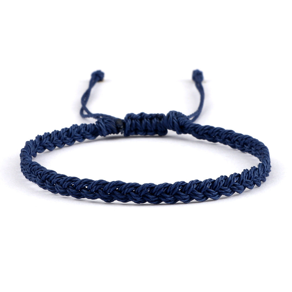 Creative Twist Weave Taiwanese Wax Handmade Hand Unisex Twin Bracelet