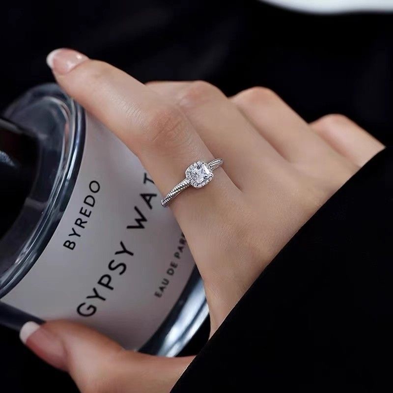 Zircon Simple Female Opening Adjustable Index Finger Light Luxury Rings