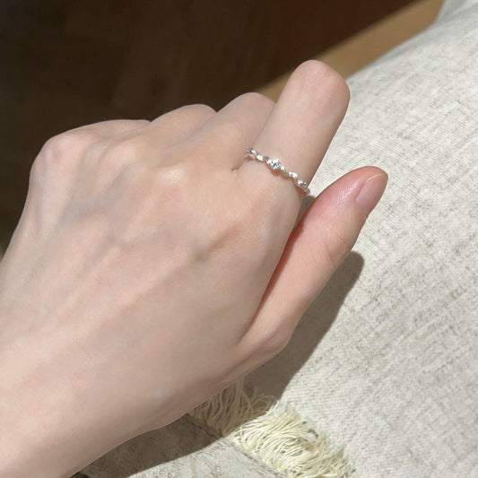 Design Simple Female Party Light Luxury High Sense Versatile Opening Ring