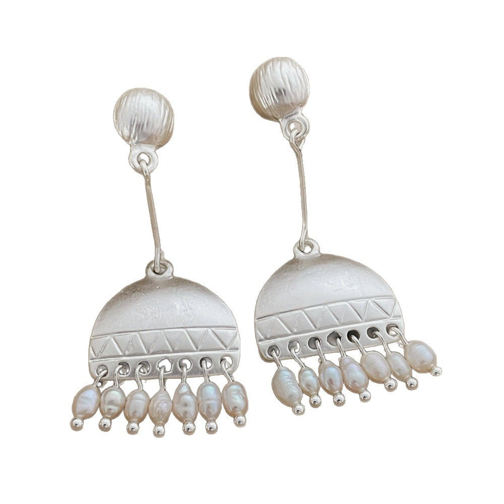 Geometric Fashion High Sense Chinese Unique Graceful Personality Irregular Earrings