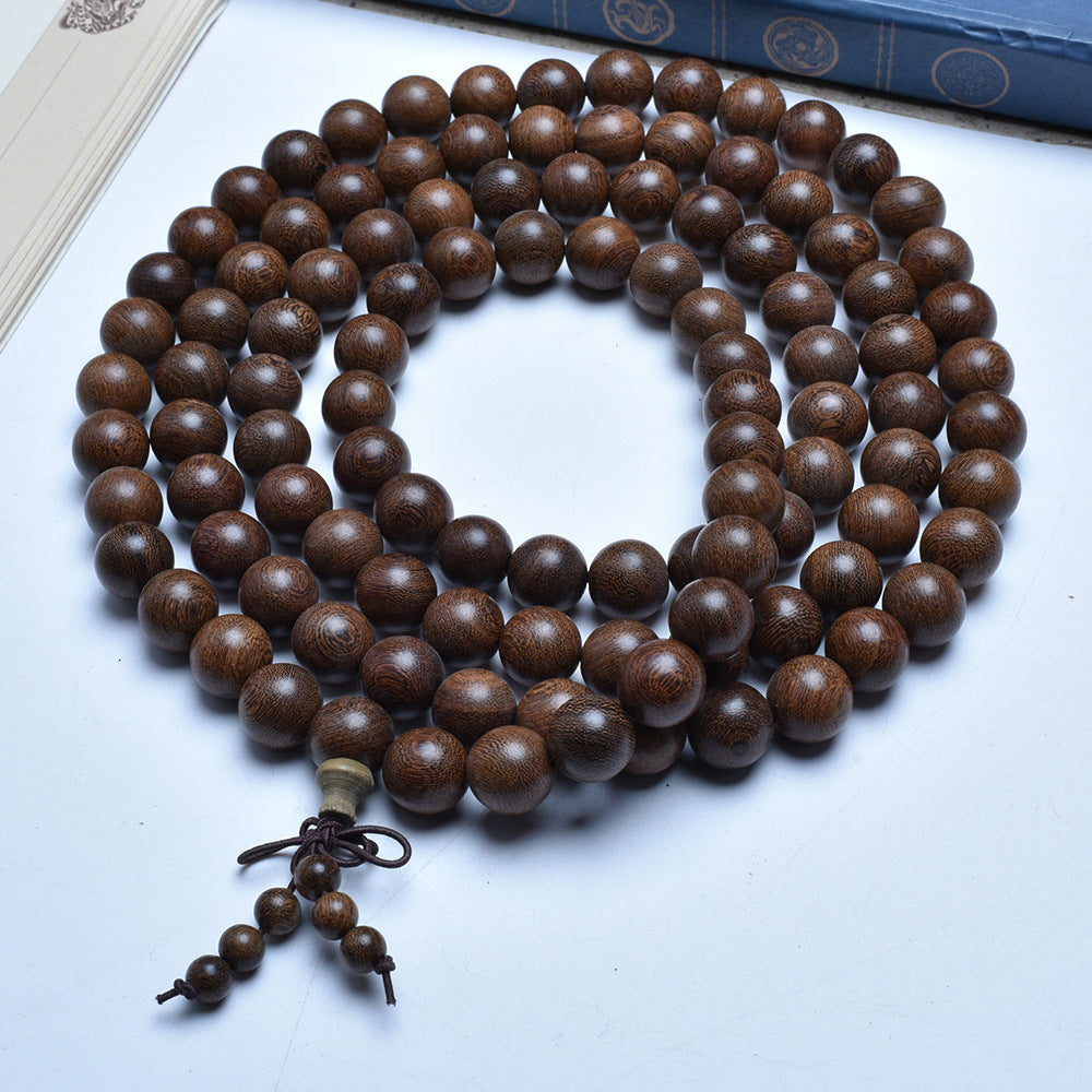 Women's & Men's Streaming Drainage Gold Sandalwood Rift Grain Old Materials Atmospheric Buddha Bracelets