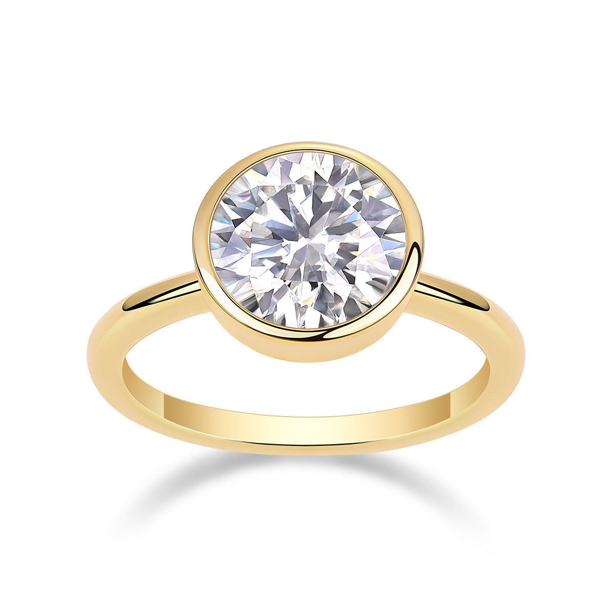 Style Sier Gold Plated Female Moissanite Rings