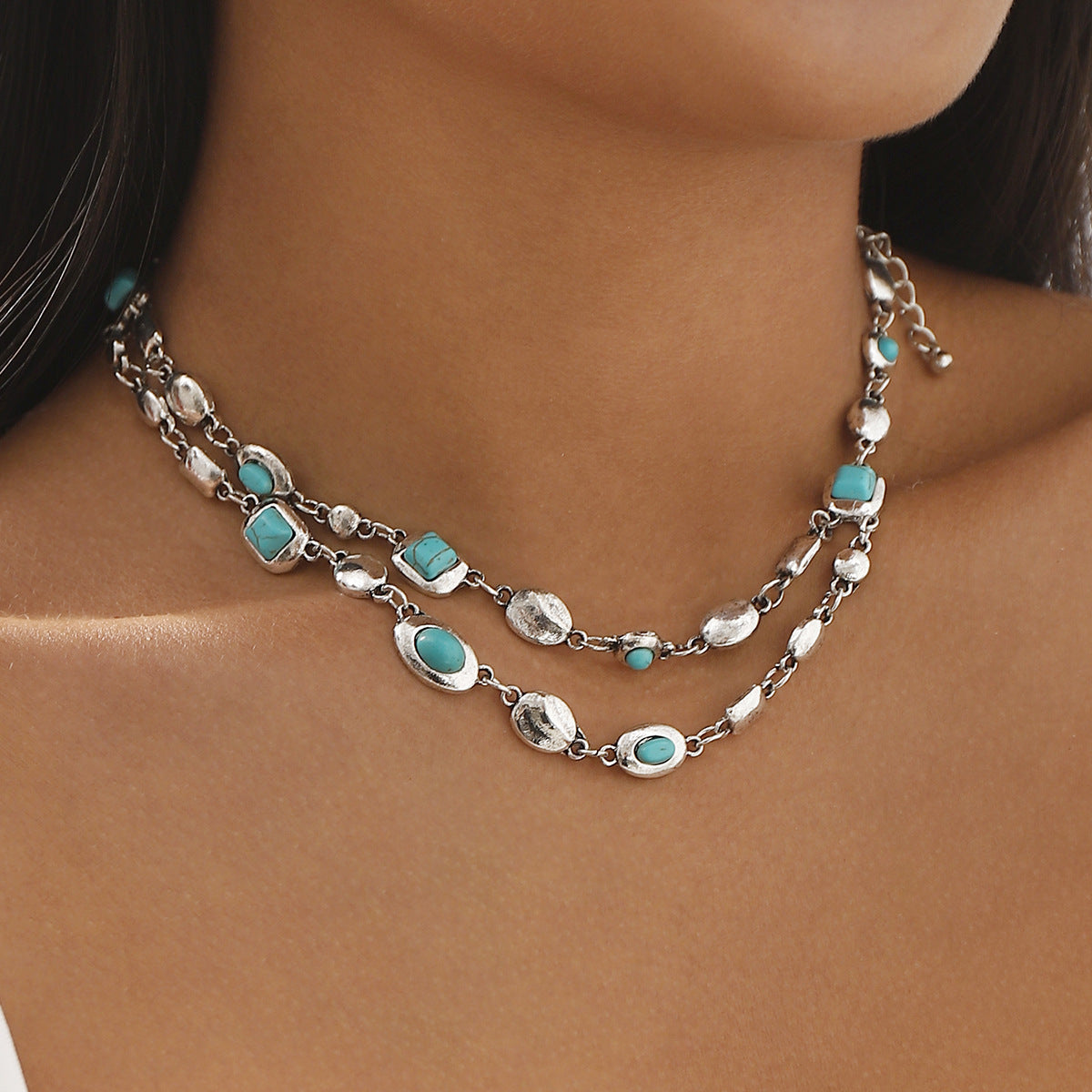 Ethnic Style Diamond Light Luxury Delicate Sense Necklace