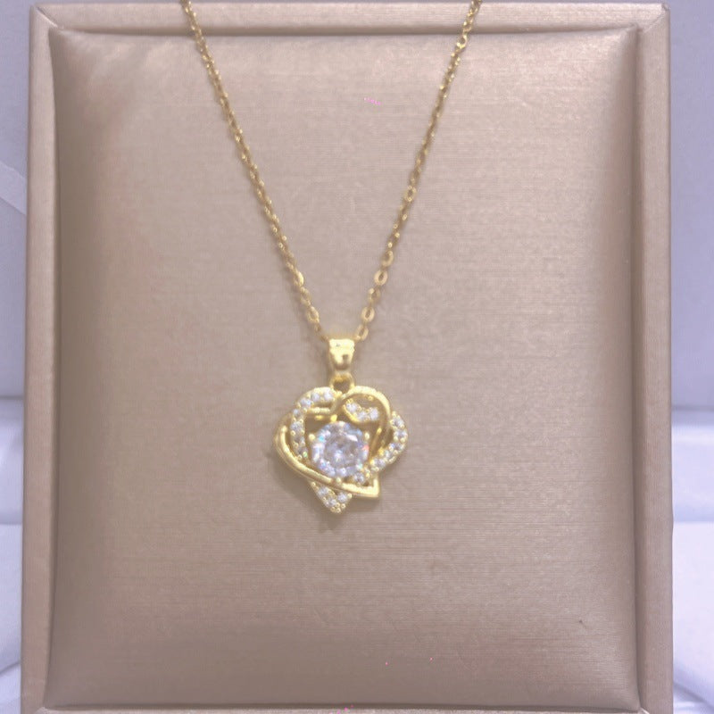 Women's Titanium Steel For Light Luxury Minority Design Necklace