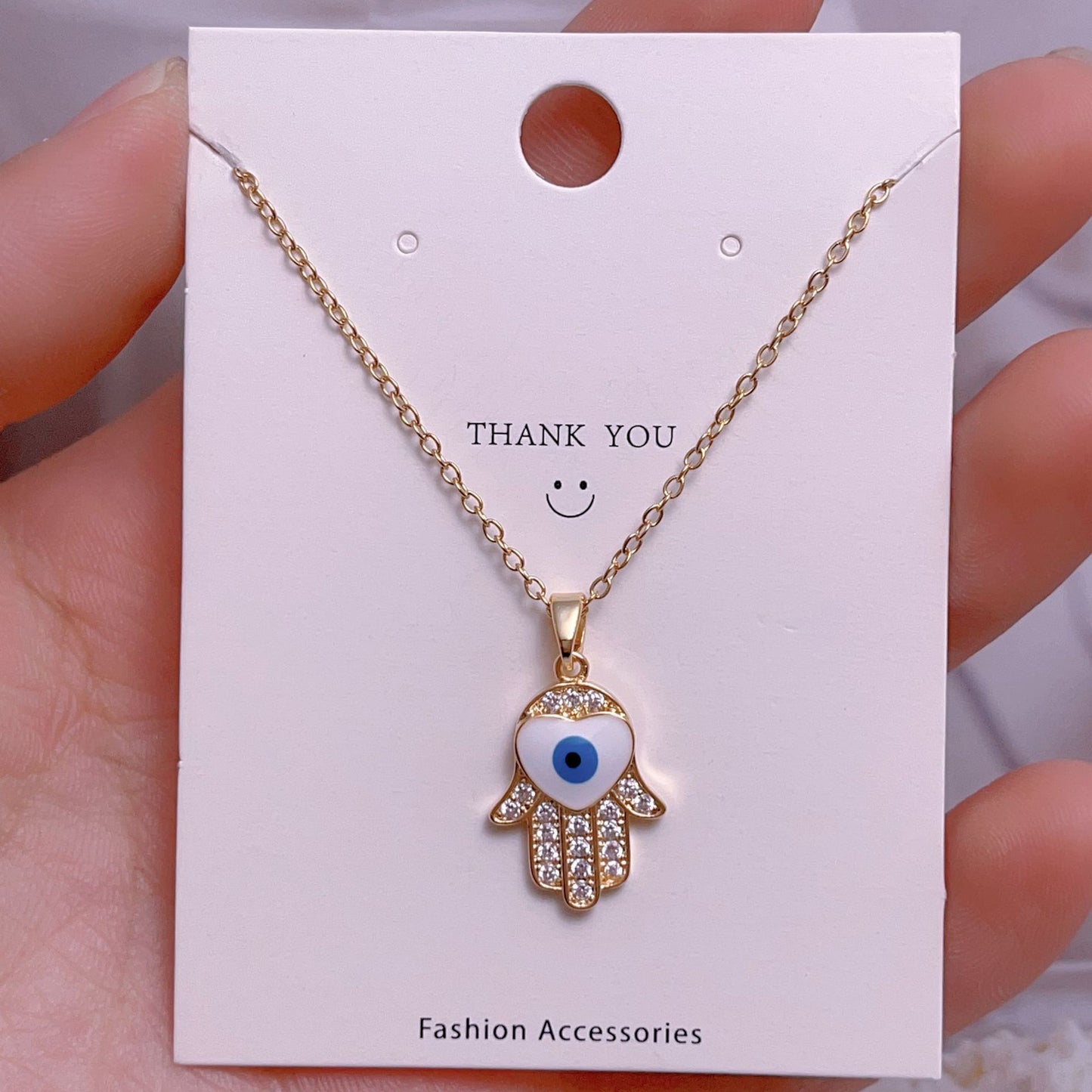 Eye Female Fashion Personality Titanium Steel Clavicle Necklaces