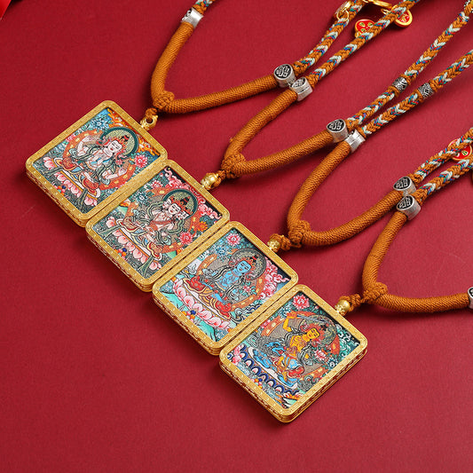 Lanyard Temple Cultural Creative Eight Patron Pendants