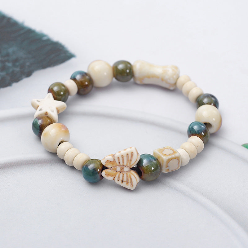 Retro Ethnic Style Niche Ceramic Female Bracelet