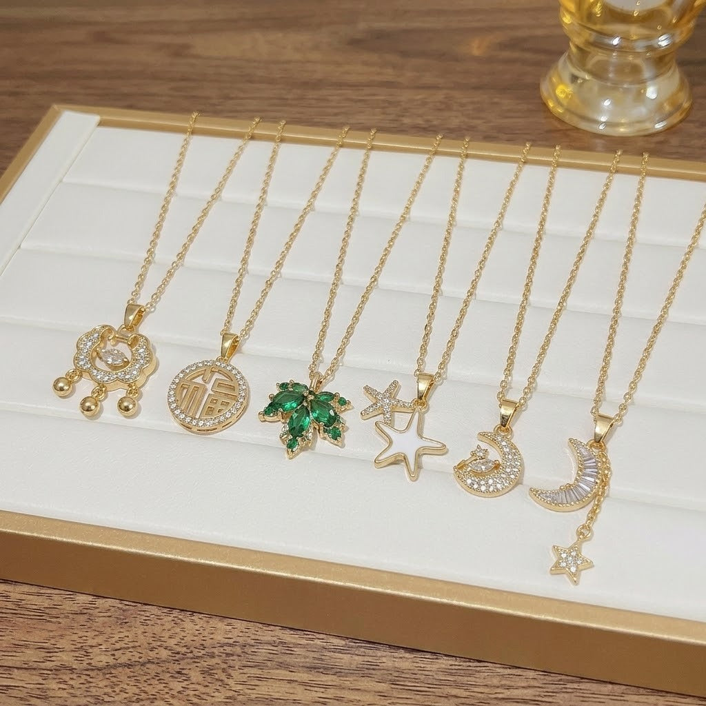 Women's Fashion Devil's Eye Creative Design Elements Popular Clavicle Necklaces