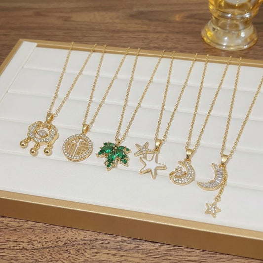 Women's Fashion Devil's Eye Creative Design Elements Popular Clavicle Necklaces
