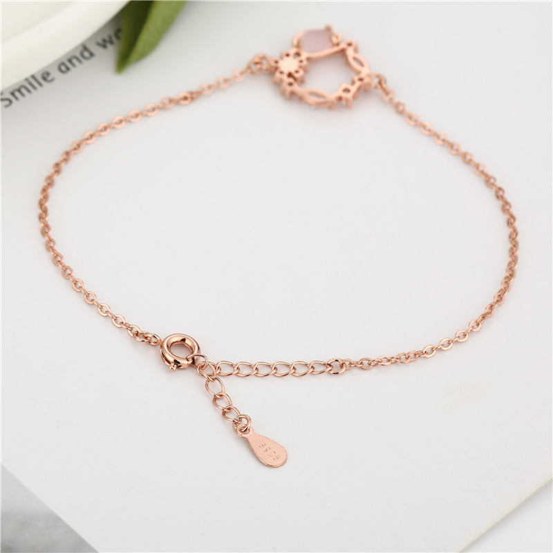 Luo Chen Fashion Korean Rose Flower Female Simple Bracelet