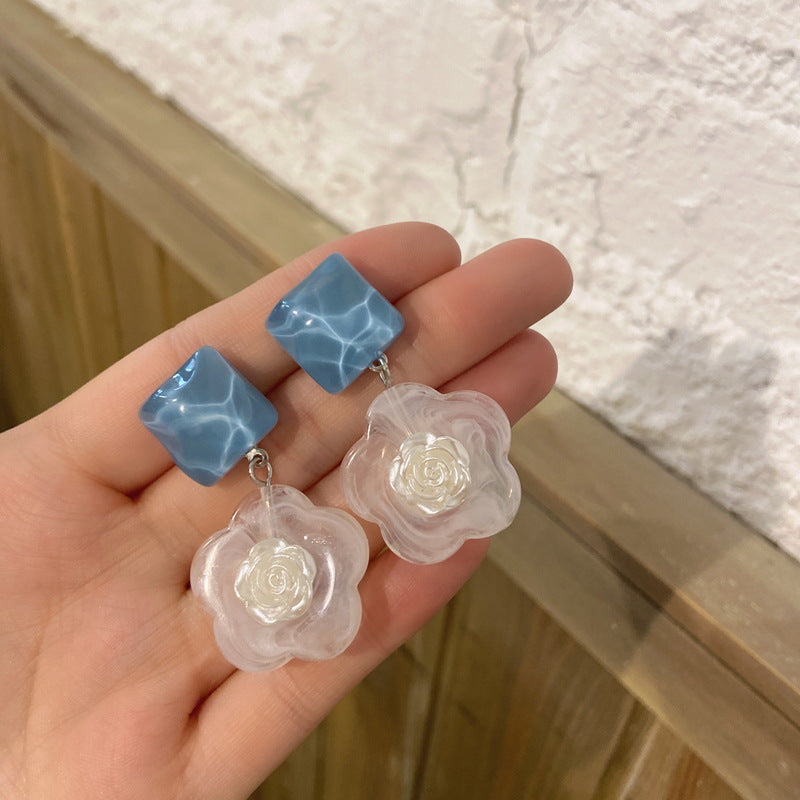 Women's Colorful Flower Summer Contrast Fresh Simple Rings