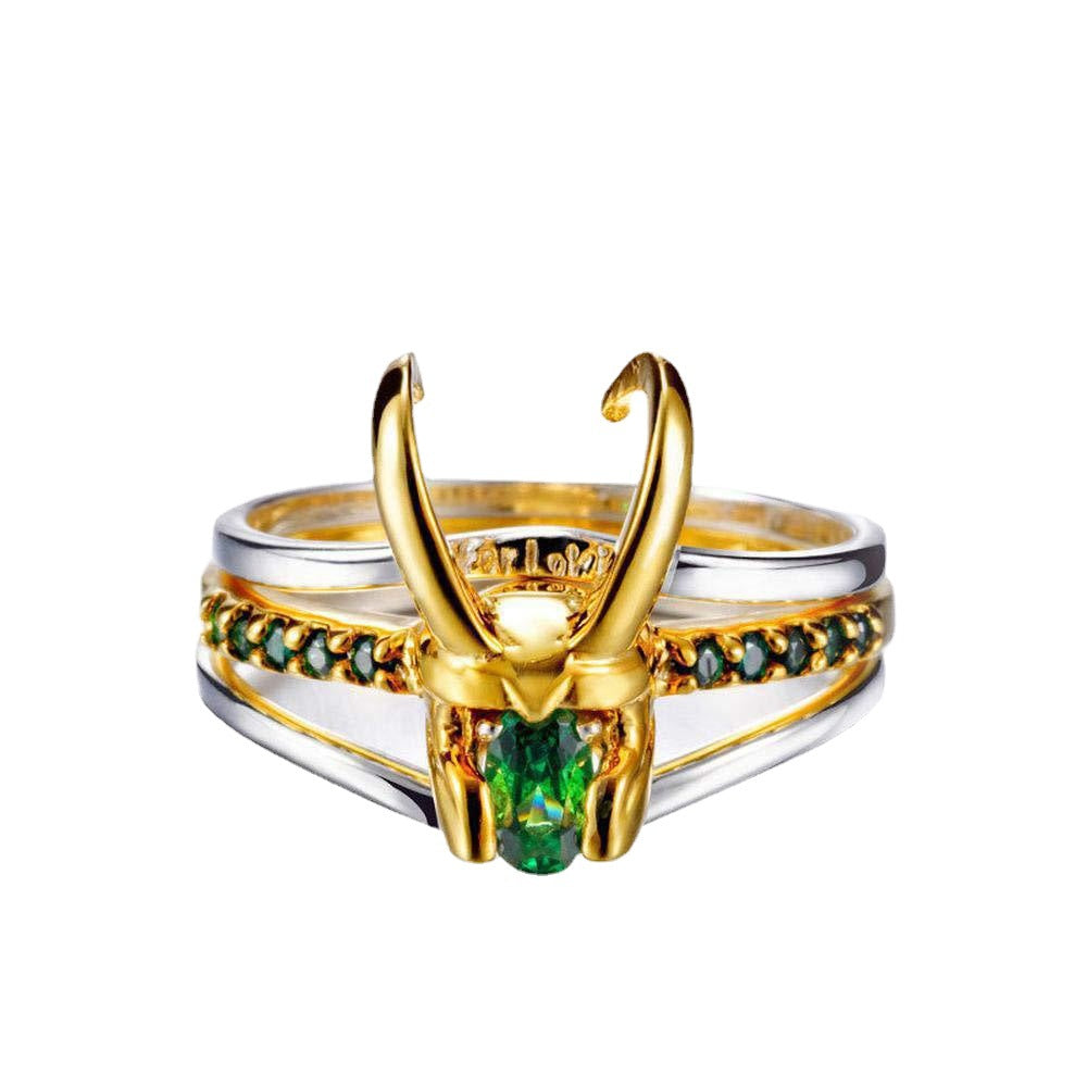 Loki Valentine's Day Three-piece Thor Helmet Rings