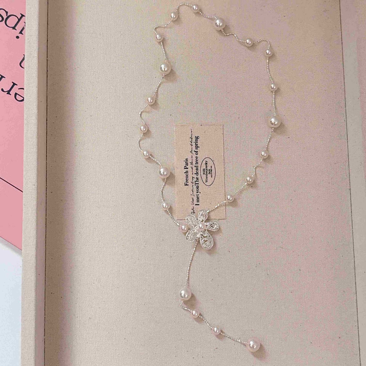Pearl Tassel Niche Design Style Clavicle Chain Sweet High Necklaces
