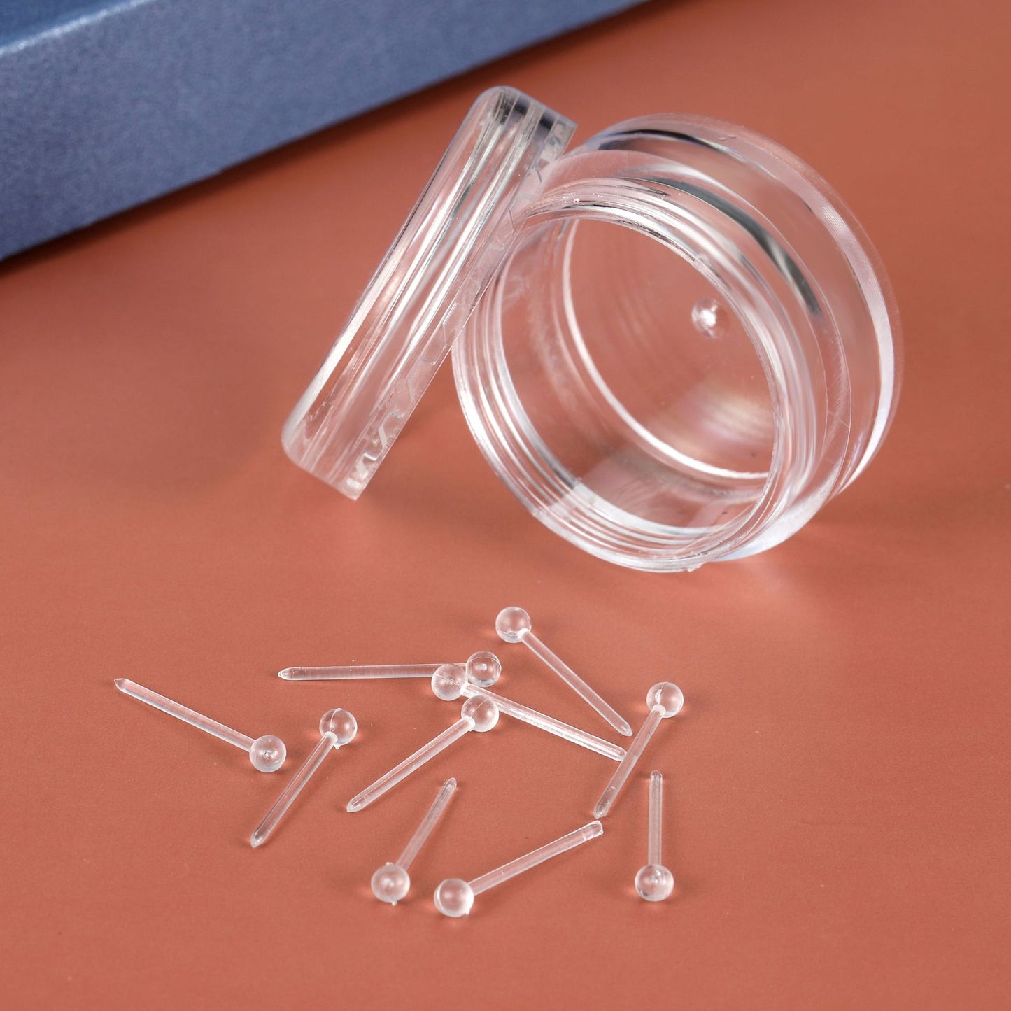 Boxed Female Plastic Temperament Personality Stick Earrings